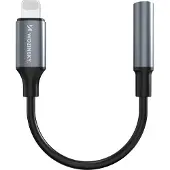 Wozinsky WALJ-01 Lightning Adapter - 3,5-mm-Minibuchse - Schwarz
