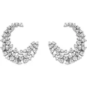 Luxenter -Ohrringe aus 925er Sterlingsilber mit Zirkonia-Brillanten, rhodiniert – Niard