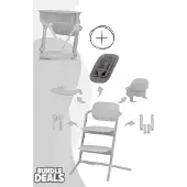 Cybex Lemo 5in1 Set Kinderhochstuhl inkl. LemoTower, Farbe:Suede Grey