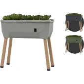 Gusta Garden SAMMY SALAD Hochbeet hellgrau (ohne Haube) | Balkonhochbeete von
