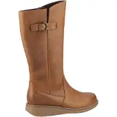 Hush puppies Luna Leder Damen Tan Stiefel