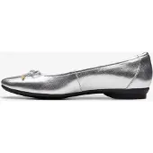 Clarks Candra Licht Silber Metallic Schuhe
