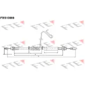 FTE Seilzug, Feststellbremse [Hersteller-Nr. 9250371] für Ford