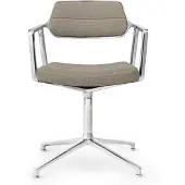 Vipp 453 Drehstuhl Dark Sand Textile Gleiter