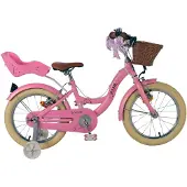 Volare Blossom Kinderfahrrad - Mädchen - 16 Zoll - Rosa - Zwei Handbremsen