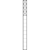 Siedle &Söhne Kommunikations-Stele 1,3m weiß 4Mod KSF 613-4 W