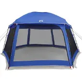 vidaXL Poolzelt mit abnehmbarem Überzelt Netzwänden Azurblau 512x458cm