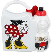 Minnie Mickey Mouse - Set Lunchbox mit Wasserflasche 400 ml
