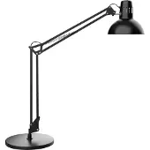 MAUL LED Schreibtischlampe MAULstudy Schwarz E27 mit verstellbarem Gelenkarm