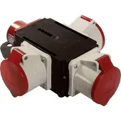 As Schwabe as-Schwabe MIXO Stromverteiler 400V 32A CEE-Stecker auf 3x CEE 400V 32A IP44
