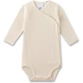 Sanetta Wickelbody langarm Wolle/Seide, natur, 68