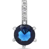 Brilio Silver - Charming silver pendant with zircons PT60WB