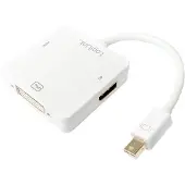 Logilink AV LogiLink DisplayPort mini adapter - HDMI - DisplayPort - DVI-D 0.15m white (CV0045A)