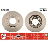 TRW Bremsscheibe DF6007 vorne, belüftet, 1 Stück