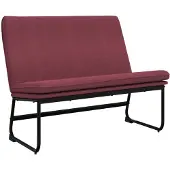 vidaXL Sitzbank Weinrot 100x75x76 cm Stoff 351324