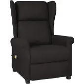 Syfax Massagesessel Schwarz Stoff