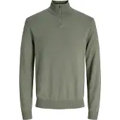 Jack & Jones Troyer "JJEEMIL KNIT HALF ZIP NOOS" Baumwollmischung, regular fit
