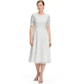 Vera Mont Cocktailkleid "Damen mit Spitze" Ohne Tasche Spitze