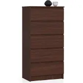 Akord Furniture Factory OP0LK-6VEN005, Wenge, 5 Schublade(n), Matt, 16 mm, 51 cm, 400 mm