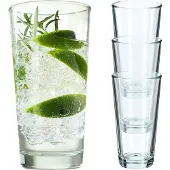 Kadax 4x Gläser 340ml für Getränke Getränke Wasser Glas Set Set