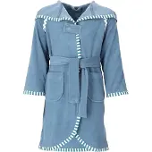 Vossen Kinderbademantel "Mimmi" 1 Stk. für Mädchen & Jungen, mit Kapuze & kontrastfarbigen Einfassung