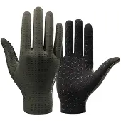 RockBros Breathable Full Finger Cycling Gloves, Size: S - Green