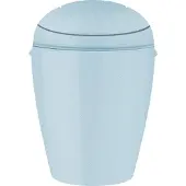 Koziol Schwingdeckeleimer Del XS, Mülleimer, Kunststoff, Recycled Blue, 2 L, 1400126