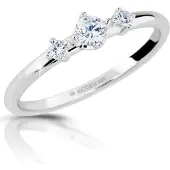 Modesi Silver ring with zircons M01011 - Circuit: 52 mm