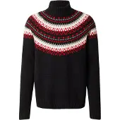 Gant Fair Isle Turtleneck Black Größe: L | Turtlenecks Outlet | Herren | Schwarz