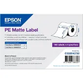 Epson PE Matte Label - Die-Cut Roll: 210mm x 297mm, 184 labels, Selbstklebendes Druckeretikett, Gestanztes Etikett, Tintenstrahl, Acryl, Dauerhaft, Matte