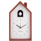 Karlsson - Wecker Modern Cuckoo - Rot - 12x6x20cm