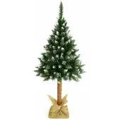 Kaemingk Künstlicher Weihnachtsbaum auf schneebedecktem Stamm, 220 cm