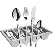 BERGMAN Arundo CASINO Besteckset 145-teilig - spülmaschinenfest & robust, inklusive Besteckkasten