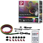 Paulmann LED-Lichterschlauch "Entertain LED Schlauch Black Neon RGB+", schwarz, Dioden 126 Stk., Gesamtlänge 3,1m, Lichterketten, Farbwechsler & Farbsteuerung & Dimmer, LED-Lichterschlauch