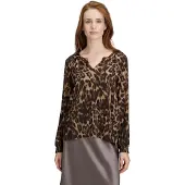 Cartoon Schlupfbluse "Damen mit Muster"