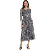 Vera Mont Maxikleid "Damen mit Leoprint" Nahttasche