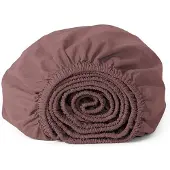 Yumeko Spannbettlaken Perkal Baumwolle 90x200 Rosa - Eco, Bio & Fairtrade