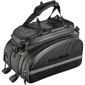 RockBros A6-6 Fahrradtasche für den Kofferraum, 35 l, mit ausklappbaren Taschen – Schwarz