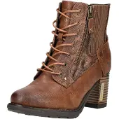 Mustang Damen Stiefelette mit Gummizug und Zierprägung 15M0182001, Größe:36 EU, Farbe:Braun