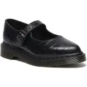 Dr. Martens Ballerinas Elphie MJ Mary Jane Shoe Black New Vibrance Croco damen