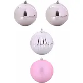 vidaXL Weihnachtskugel-Set 4-Tlg Rosa XXL 42018863