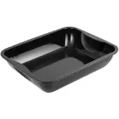Zenker XXL Bräter Emaille (40 x 8 x 34 cm) SPECIAL COOKING, rechteckige Ofenform mit Emaille-Versiegelung, Backblech mit extra hohem Rand (Farbe: Schwarz)
