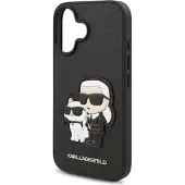 Karl Lagerfeld Pu Saffiano Karl And Choupette Iphone 16 Plus Handyhülle