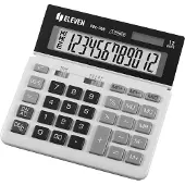 Eleven Taschenrechner SDC368 Taschenrechner, Schwarzweiss, Desktop, 12 Plätze, Dual-Stromversorgung
