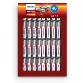 Philips 1x40 Power Alkaline AAA Batterie Vorteilspack