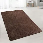 Floordirekt Karat homeliving Shaggy-Teppich auf Maß Barcelona Dunkelbraun 92