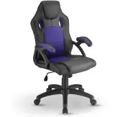 Juskys Racing Schreibtischstuhl Montreal (violett) - Gaming Stuhl ergonomisch, höhenverstellbar & gepolstert, bis 120 kg - Bürostuhl Drehstuhl