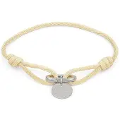Copenhagen Armband - Edelstahl Fabric Link - Gr. ONESIZE - in Beige - für Damen