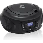 Roadstar CDR-375D+/BK Tragbares Radio DAB / DAB+ / FM, CD-MP3-Player, USB, Stereo, Fernbedienung Schwarz