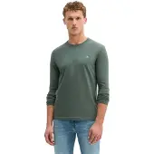 Marc O'Polo Marc OPolo Langarmshirt mit dezentem Logo-Print vorne